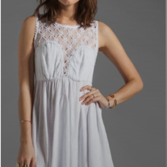 NWT Free People White Fiesta Summer Dress Size M - Picture 16 of 16